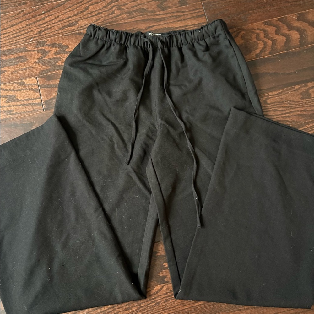Rewash Black Wide-Leg Pants